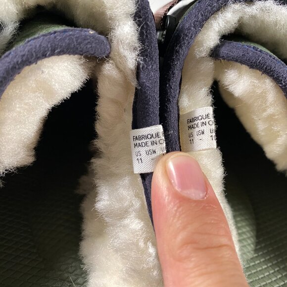 Suicoke ZAVO-Mab Shearling Lined Forest Green Mules men's size US 11 - Picture 5 of 8